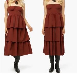 Weworewhat corset maxi dress